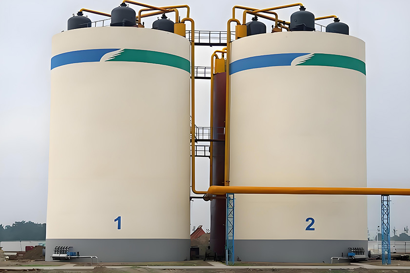 A pig farm sewage treatment station project