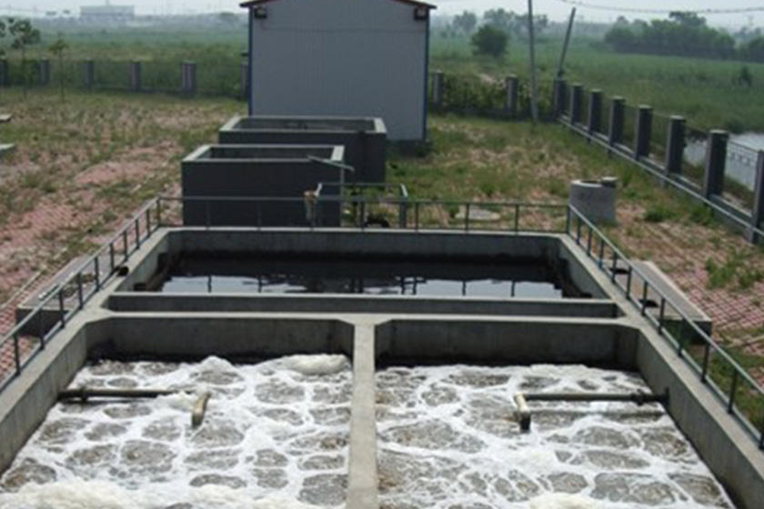 A college sewage treatment and reuse station project